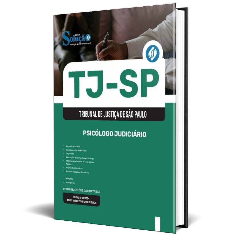 Apostila Concurso Tj Sp 2025 - Psicólogo Judiciário