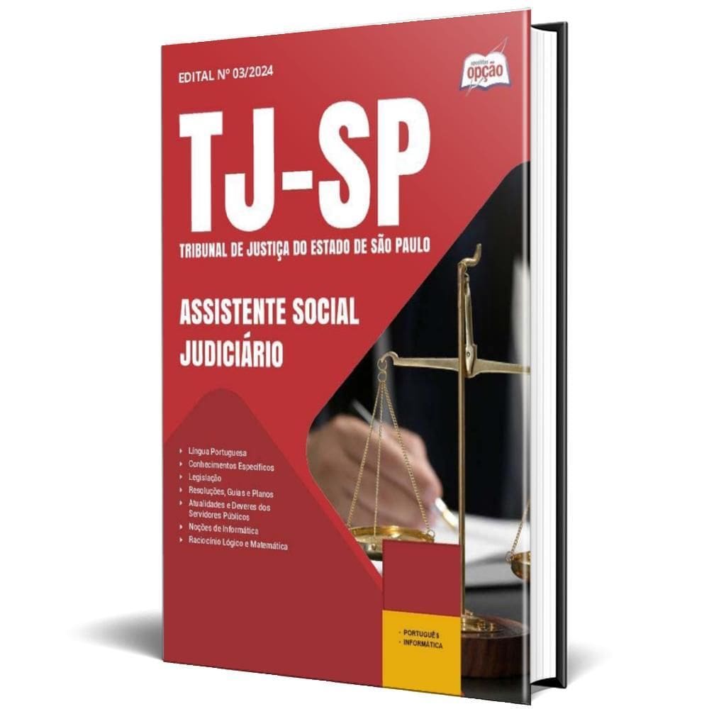 Apostila Tj Sp 2025 - Assistente Social Judiciário