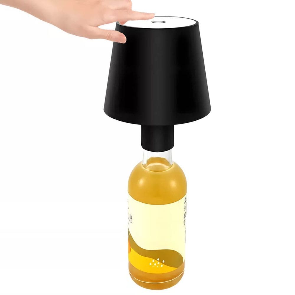 Luminaria Abajur De Garrafa Led Recarregavel Usb Touch Portatil Iluminaçao Ajustavel Decoraçao
