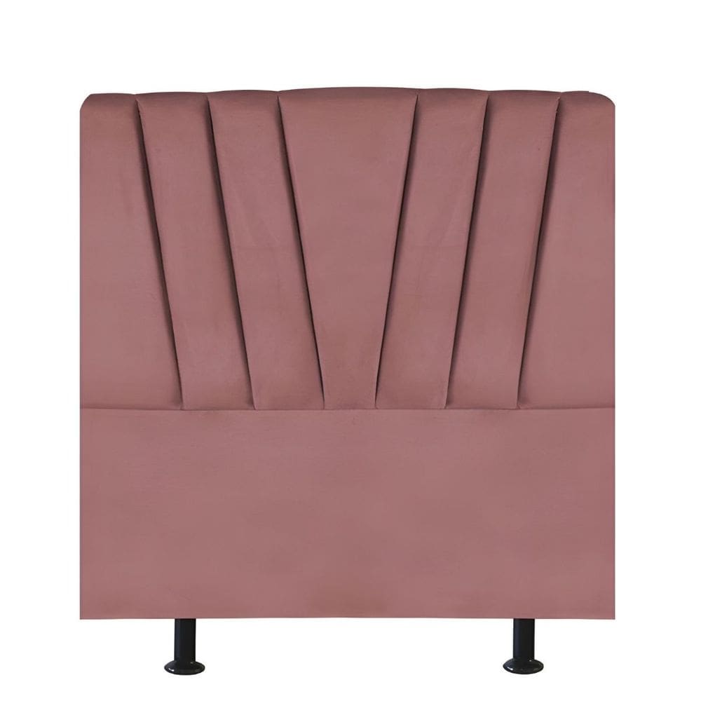 Cabeceira Estofada Cama Box Solteiro 100 cm Malu Veludo