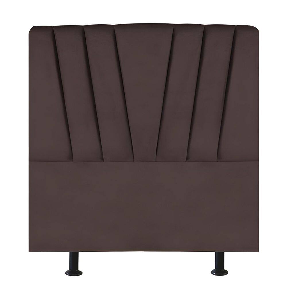 Cabeceira Estofada Cama Box Solteiro 90 cm Malu Linho