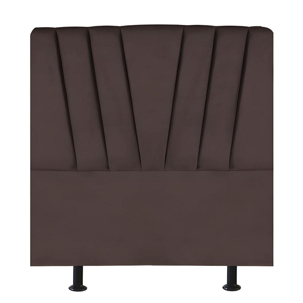 Cabeceira Estofada Cama Box Solteiro 90 cm Malu Corino