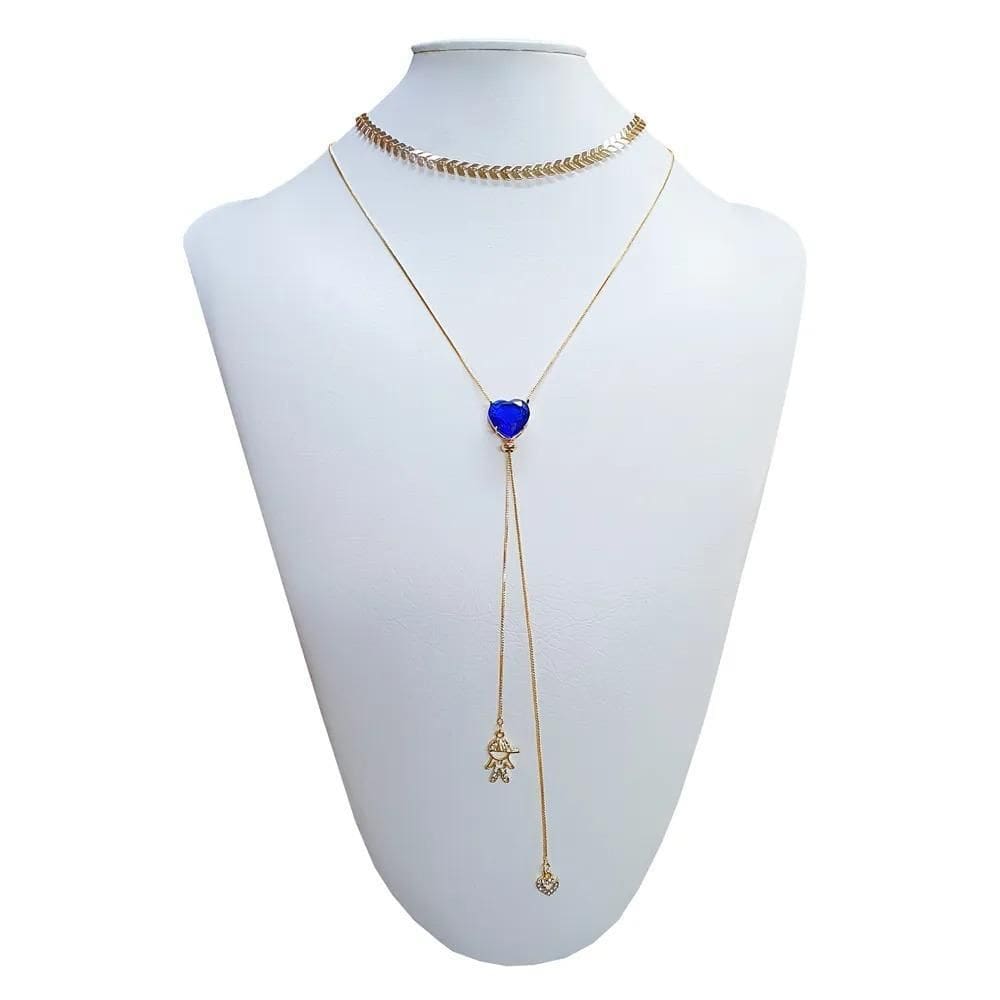 Colar Duplo Armazem Rr Bijoux Gravatinha E Gargantilha Filho