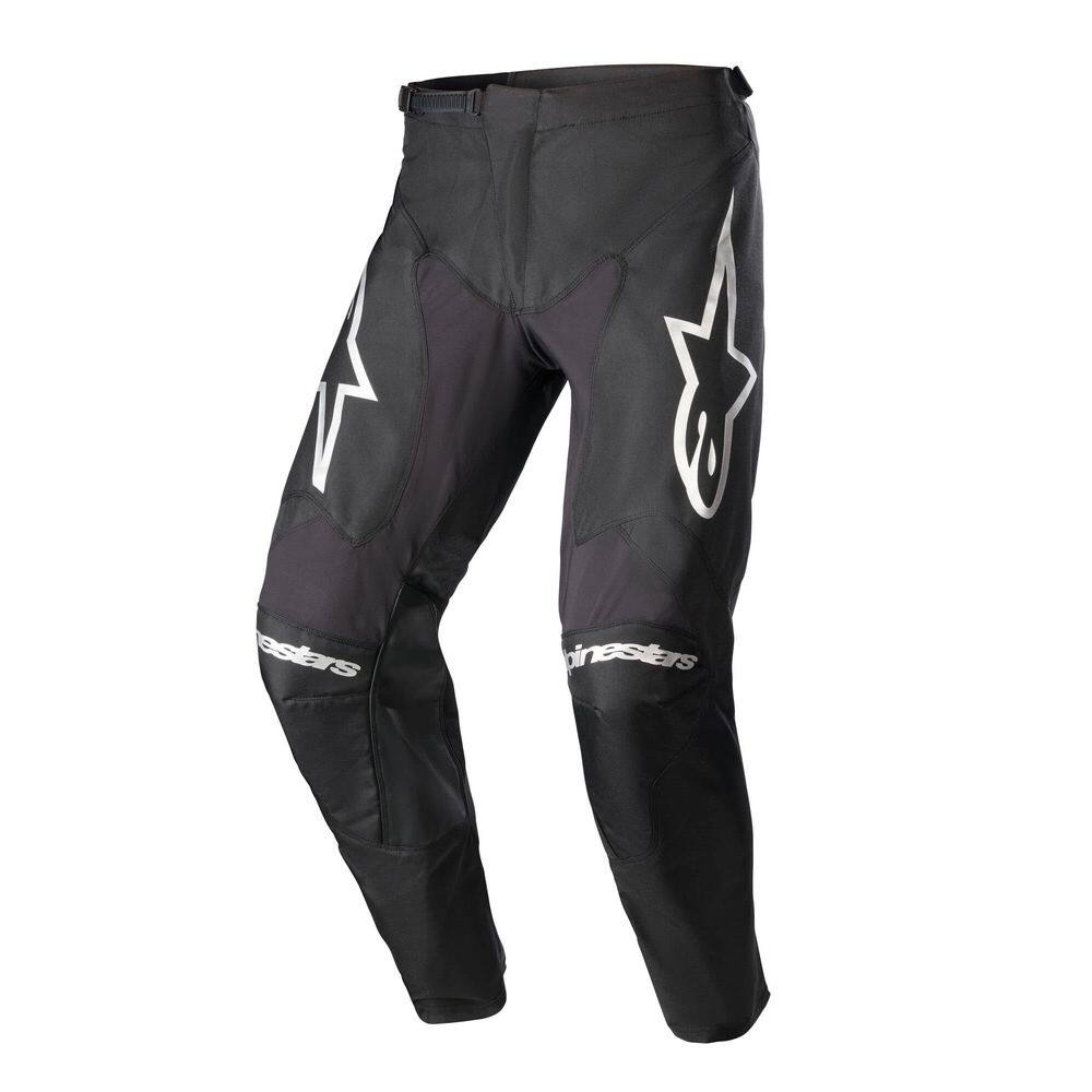 Calças Alpinestars Racer Graphite Preta/Preta Refletiva Tamanho 28