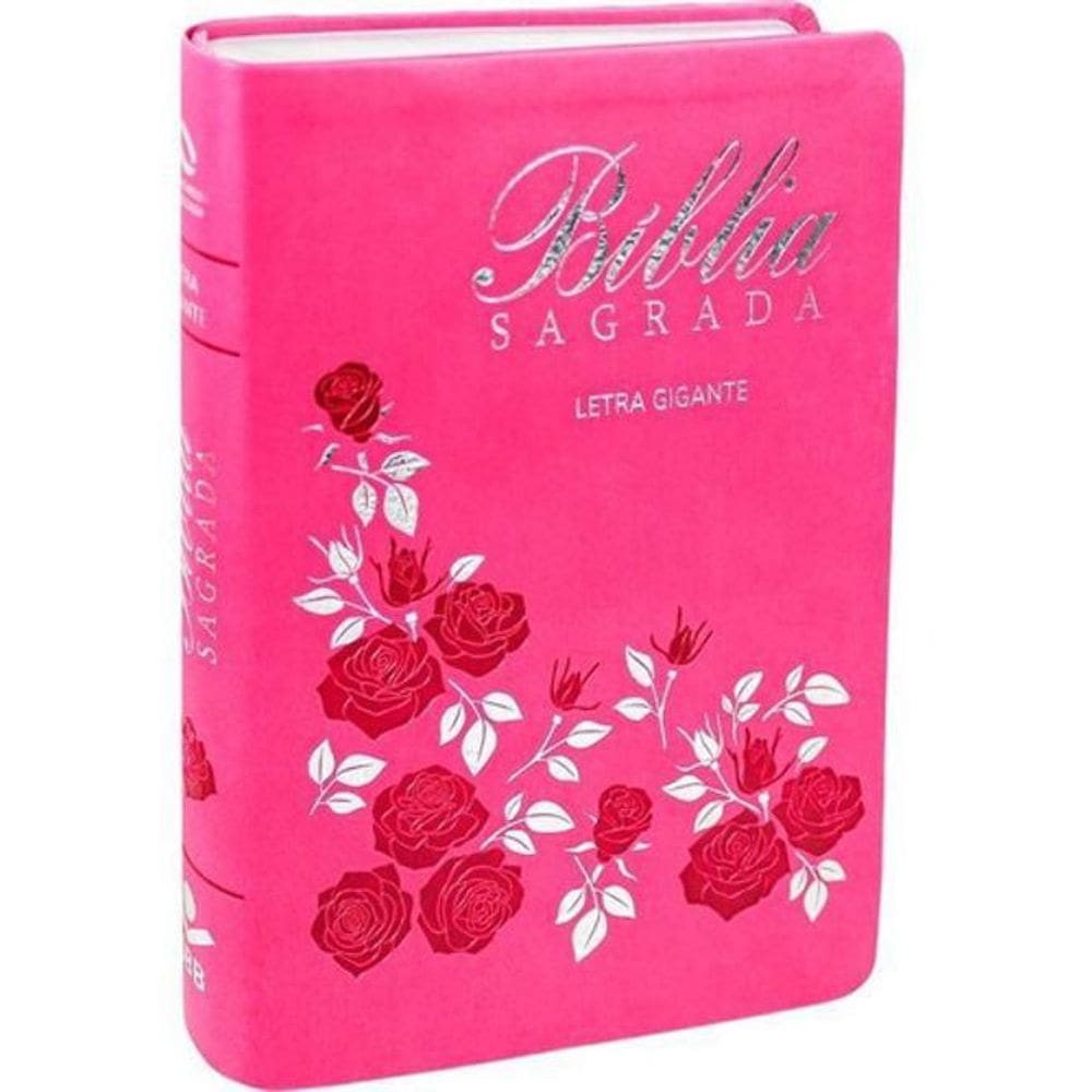 Livro Bíblia Sagrada - Naa - Pink Com Índice - Média Lgig