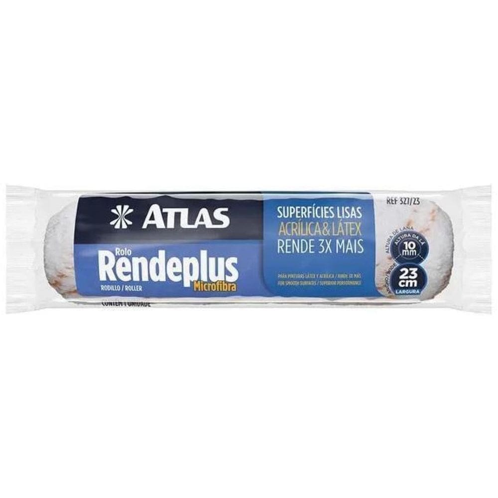 Rolo Para Pintura Rendeplus Lã Microfibra Atlas 327/23