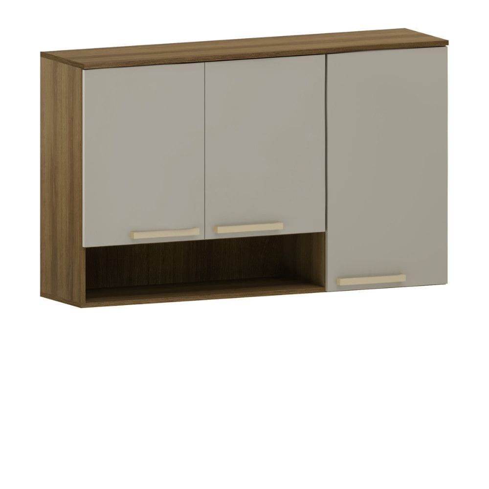 Armario Aereo 3 Portas 120cm Nicho Isis Luciane