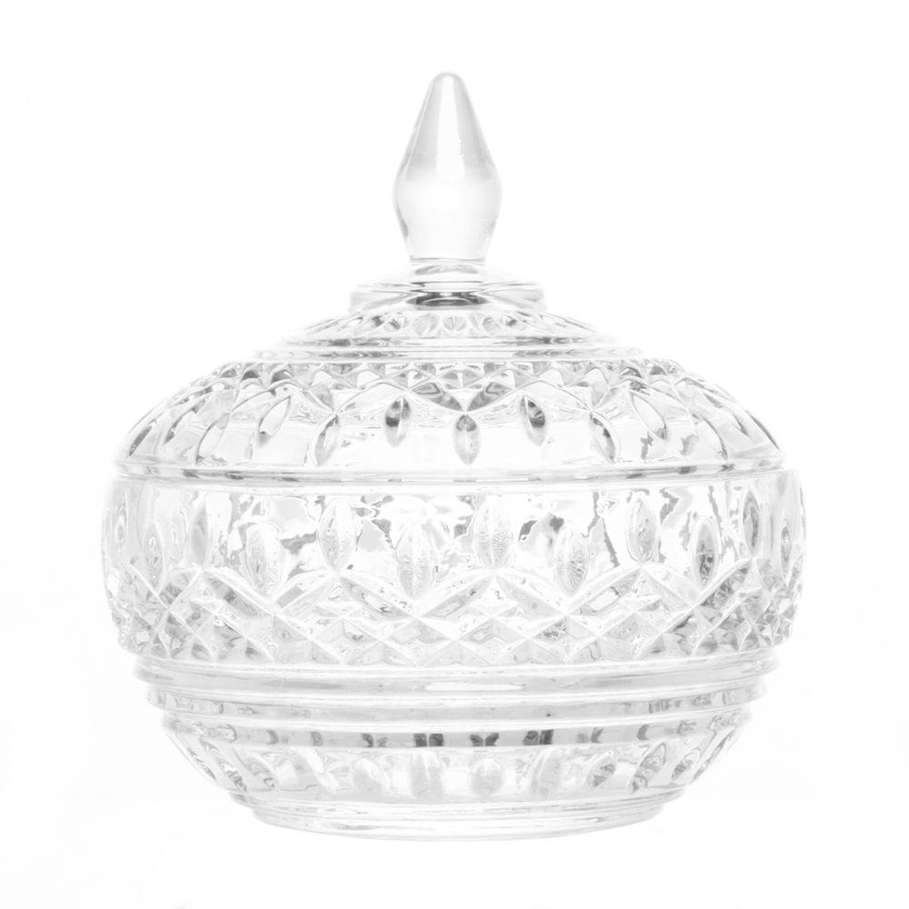 Potiche Decorativo de Cristal Lys 14cm x 15cm - Wolff