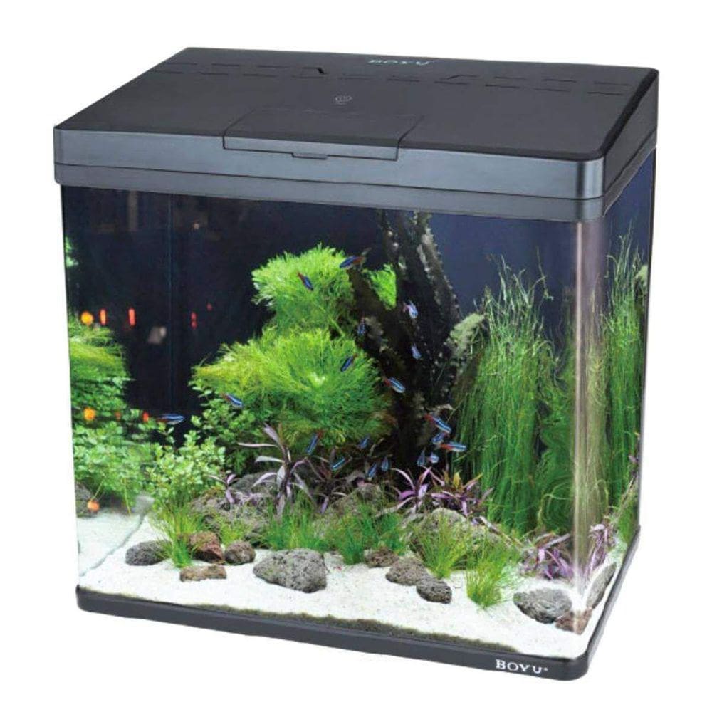 Aquário Curvo Boyu Ms-520 45L Preto - 127V