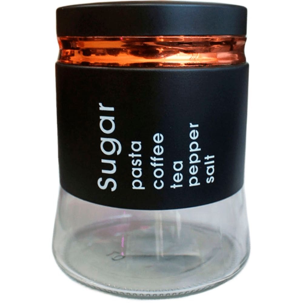 Frasco Pote Sugar De Vidro Porta Mantimentos Tampa Hermético