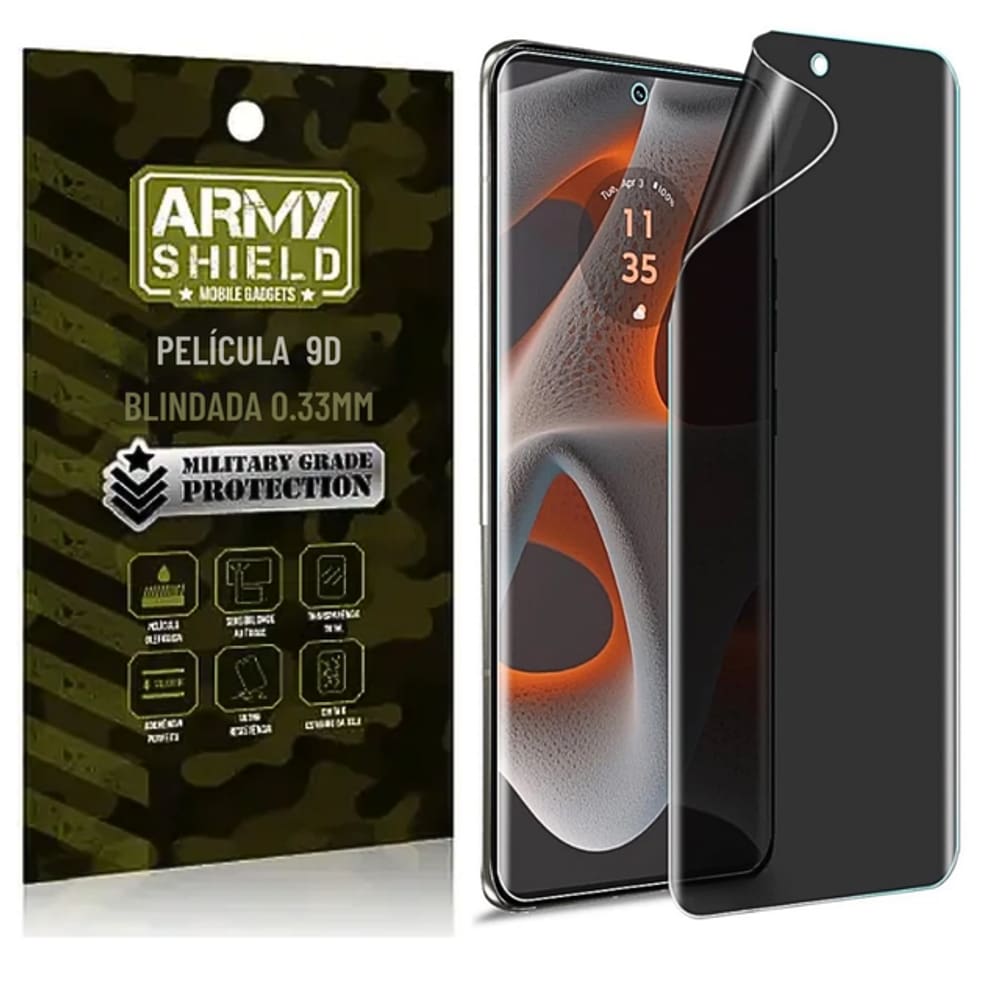 Película Privacidade 9D P/ Moto Edge 50 Fusion - Armyshield