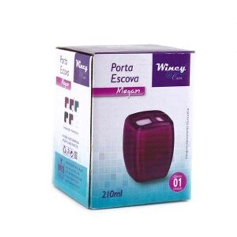 Porta Escova Em Acrilico 210Ml