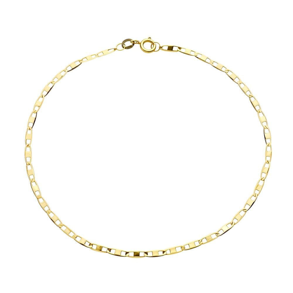 Pulseira Piastrine Feminina De Ouro 18k Maciça