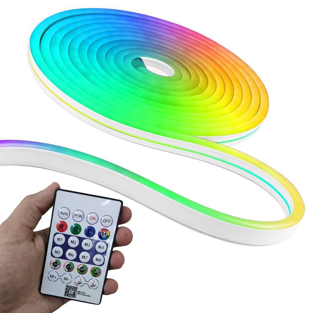 Fita Neon Led Aplicativo Celular 5 Metros RGB Iluminaçao Decoraçao IP68 Casa Sala Quarto Mesa