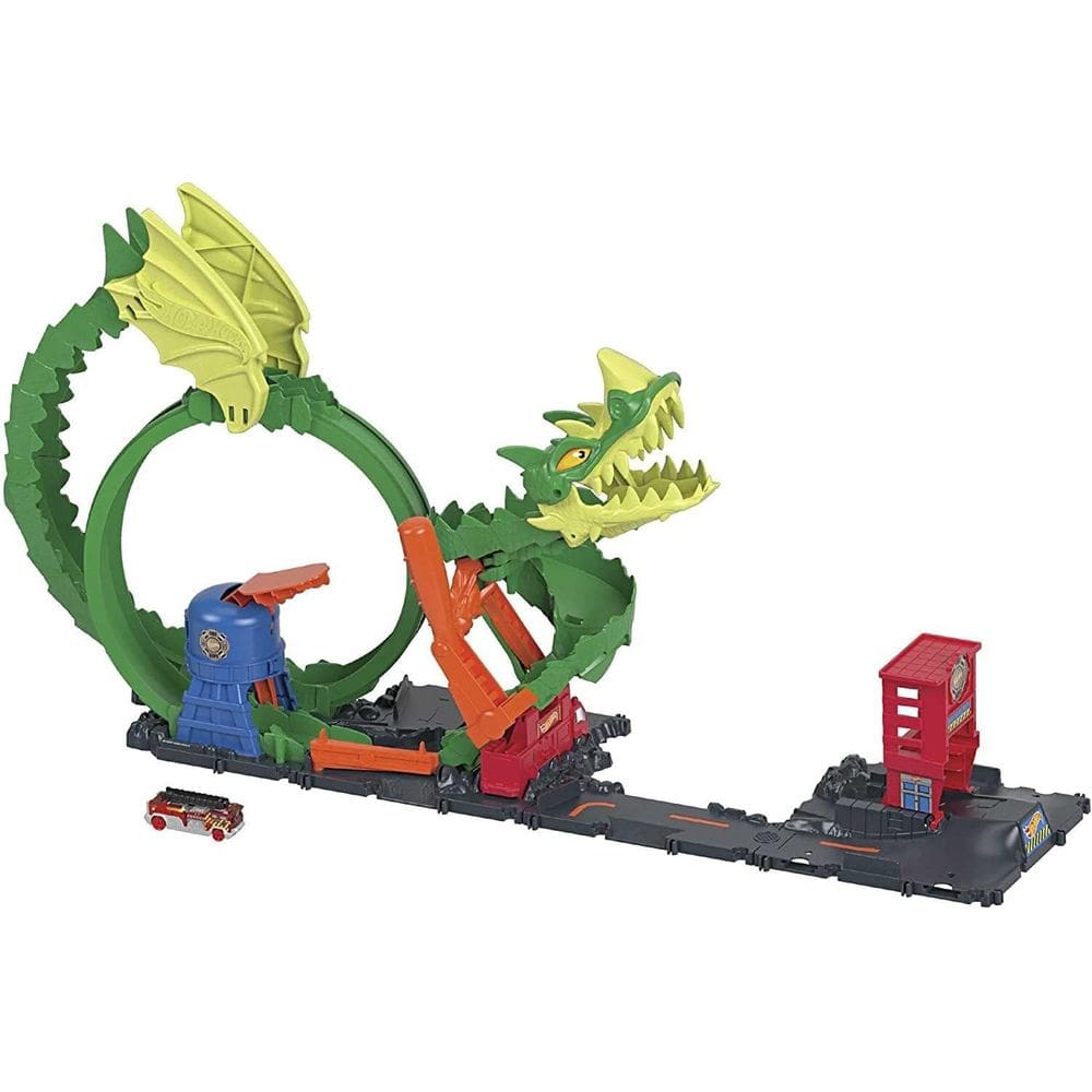 Brinquedo Hot Wheels City Pista Épica do Dragão