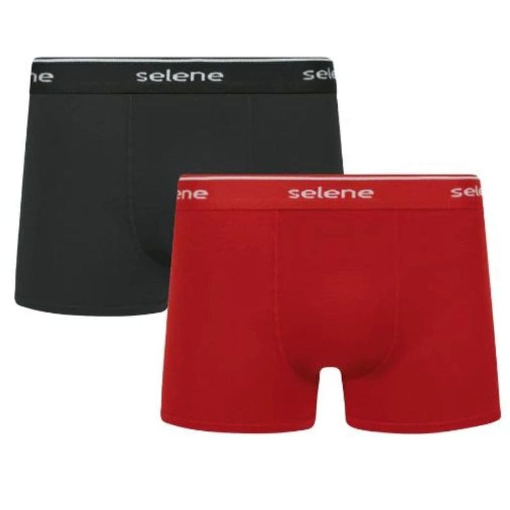 Kit 2 Cuecas Boxer Cotton Selene Masculina