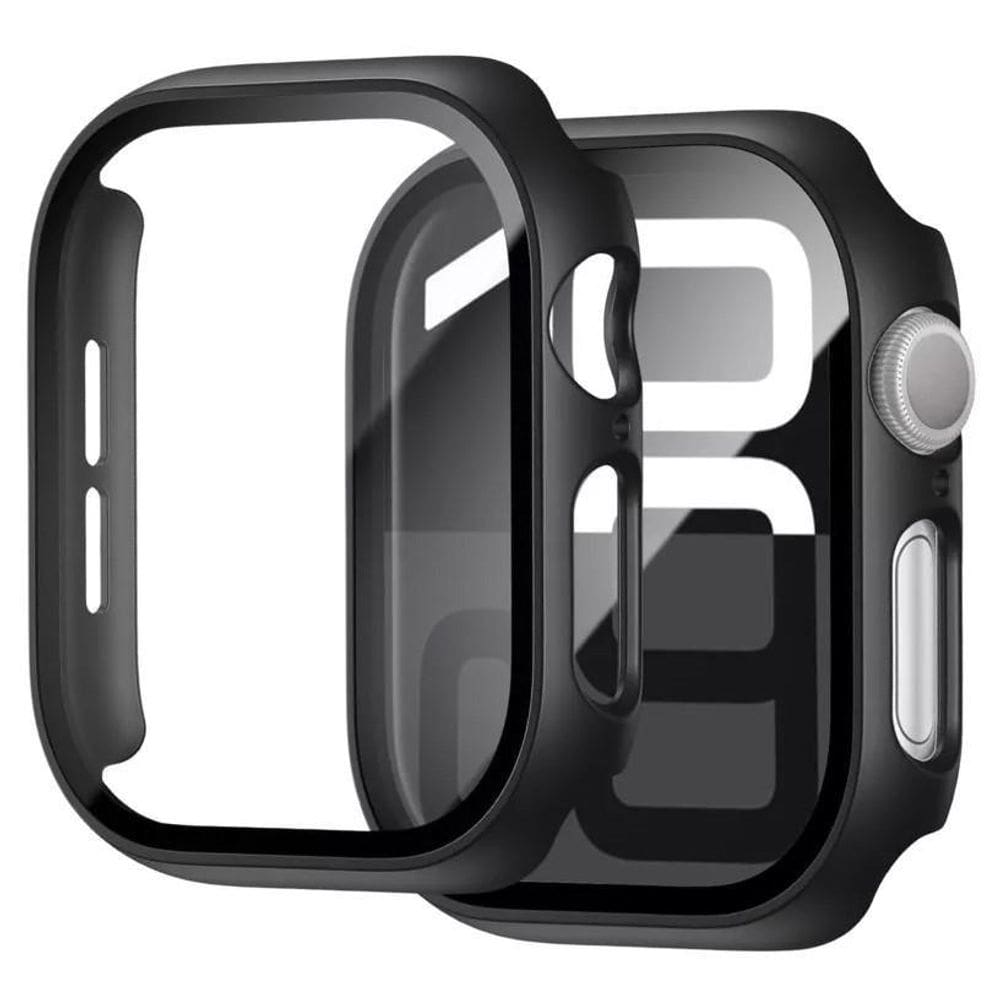 Capa Com Vidro Integrado Para Watch 46Mm - Preta