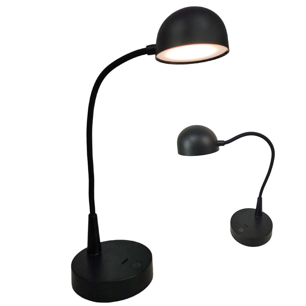 Luminaria Abajur Touch LED 3 Tons USB Recarregavel Flexivel Casa Trabalho Home Office Quarto Cabeceira Mesa Sala Recepçao Escritorio