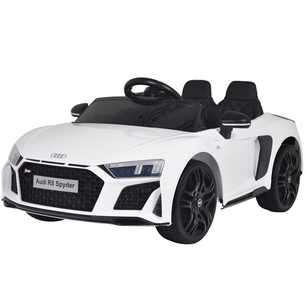 Carro Eletrico Audi R8 Spyder 12V Branco - Importway