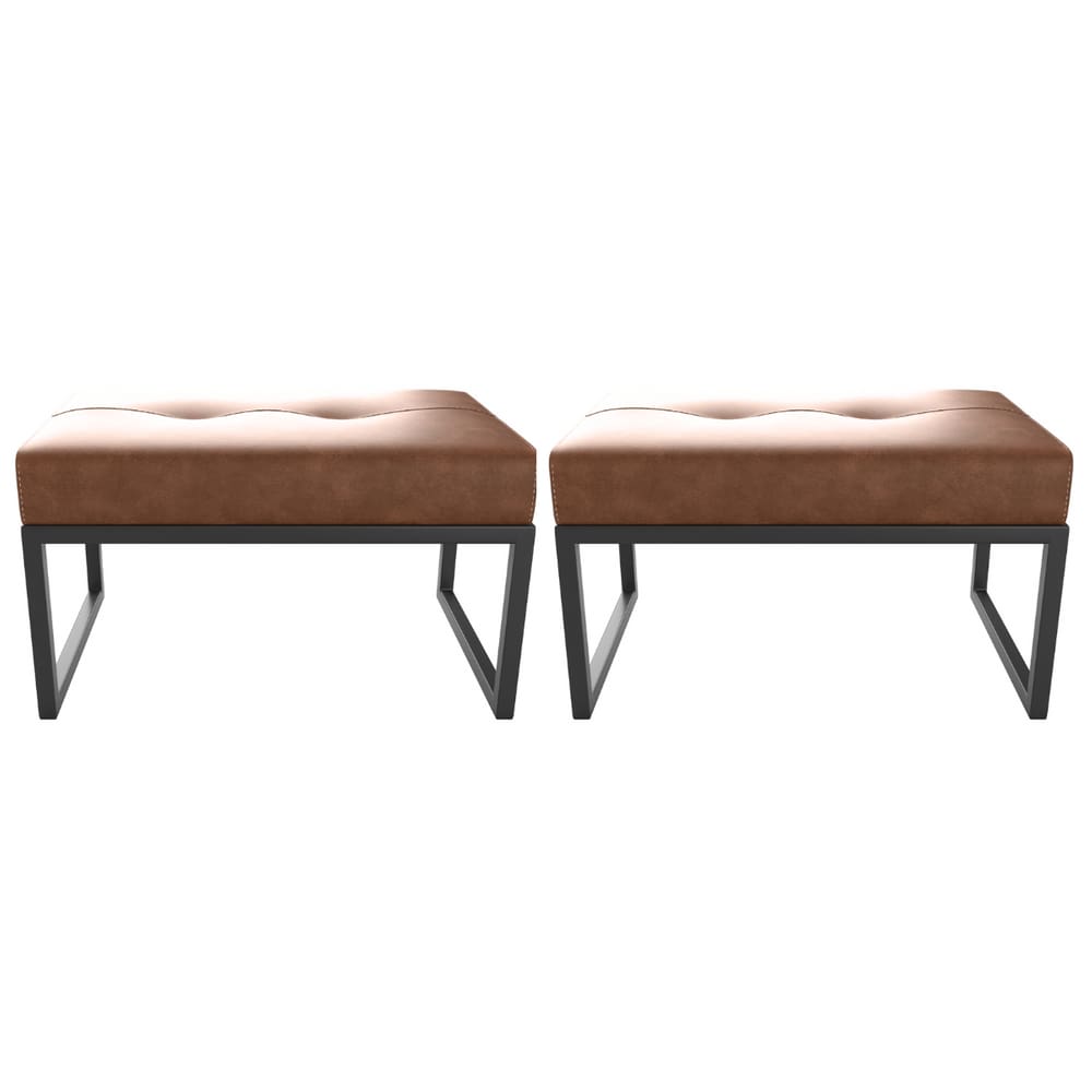 Conjunto de Puff para Sala Grants Courino Montana Whisky