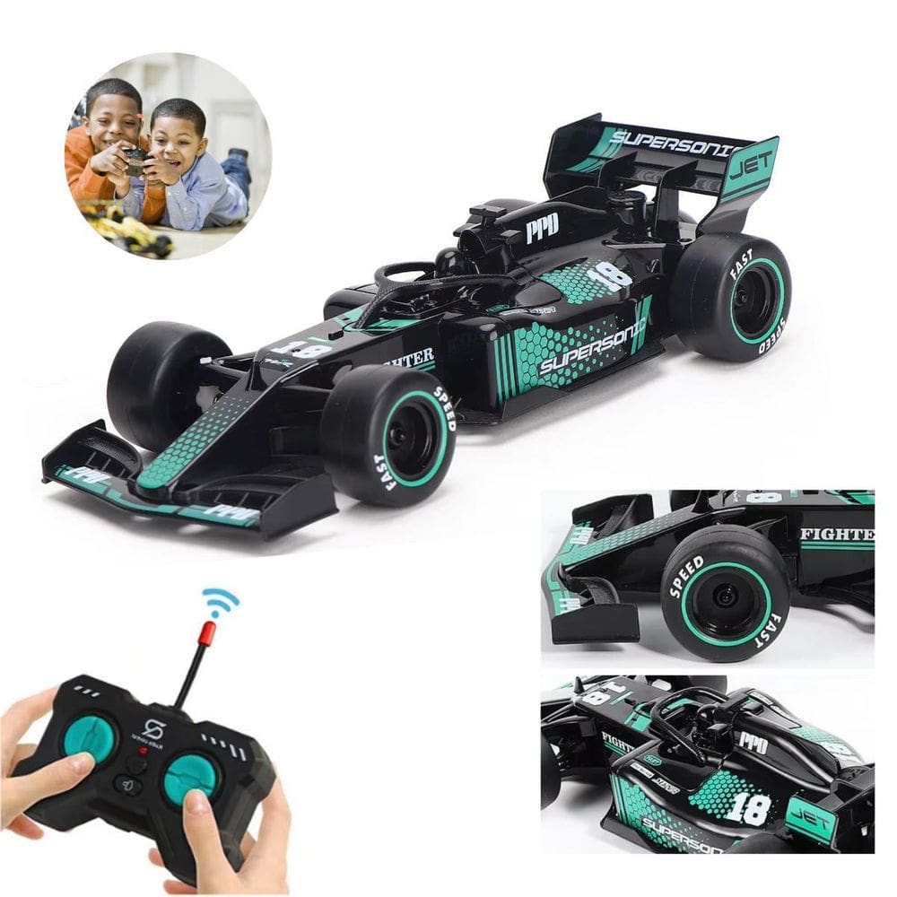 Mini Carrinho F1 Controle Remoto Recarregável Fumaça