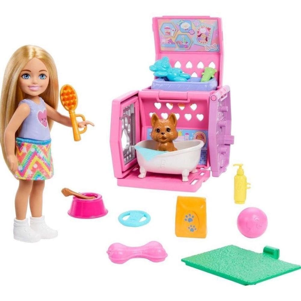 Barbie Chelsea Conjunto Festa Cachorrinhos - Mattel Jdf89