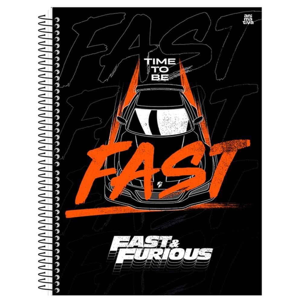 Caderno Univ. 80 Folhas Velozes e Furiosos Capa4 - Animativa
