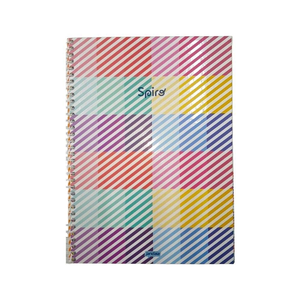 Caderno Univ. 10 Mat 160 Folhas Spiro Capa 2 - Jandaia