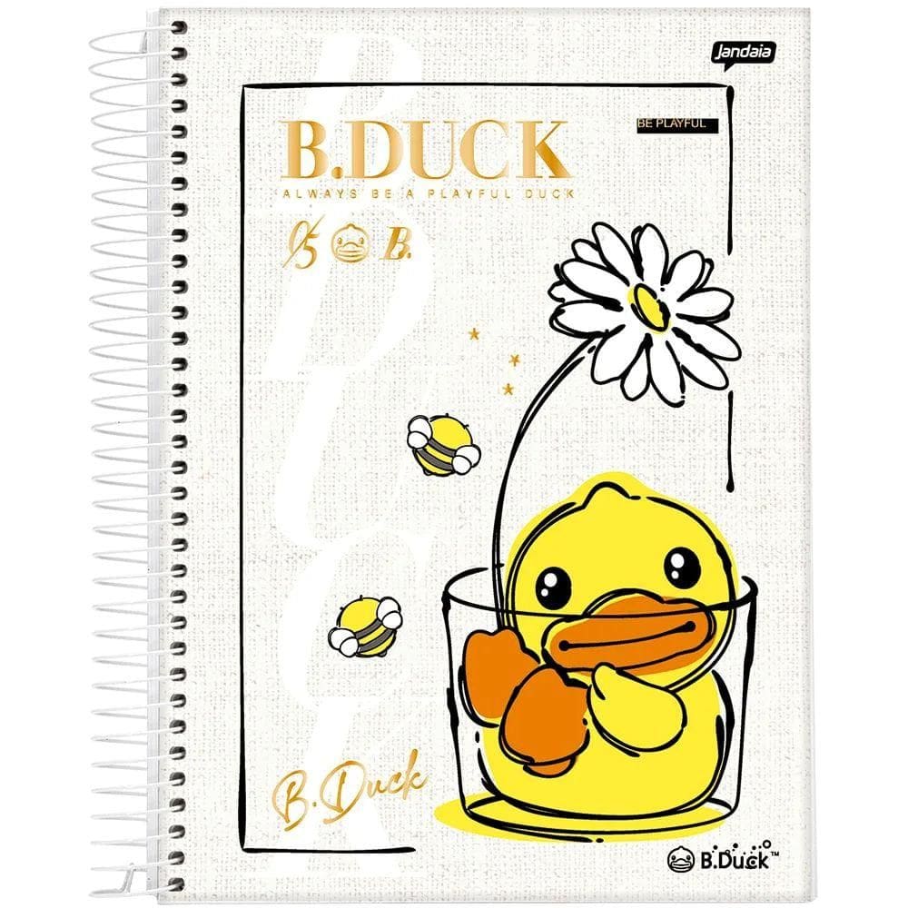 Caderno Univ. 10 Matérias 160 Folhas B.Duck Capa 2 - Jandaia