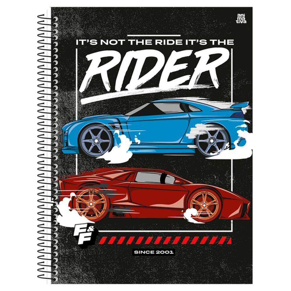 Caderno Univ. 80 Folhas Velozes e Furiosos Capa1 - Animativa