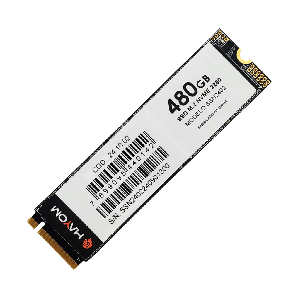 SSD Hayom M.2 NVME 3.0 480GB Leitura 3.500MB/s Gravação 2.100MB/s - SSN2402