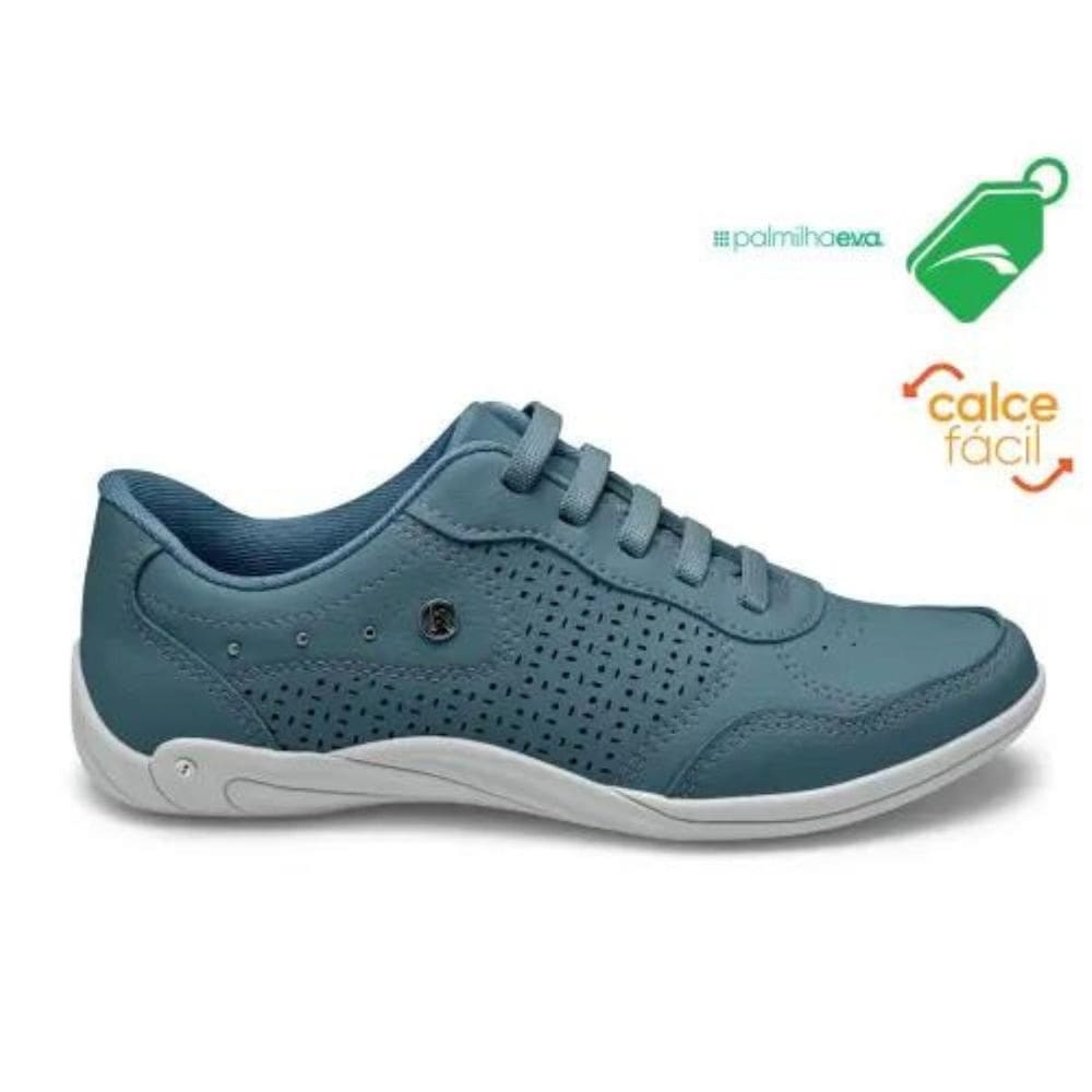 tenis feminino kolosh casual azul touch