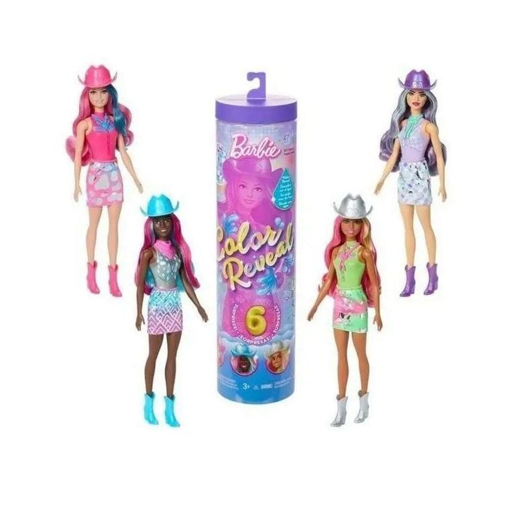 Barbie Surpresa Color Reveal Disco Star Cowgirl-Mattel Jcv73