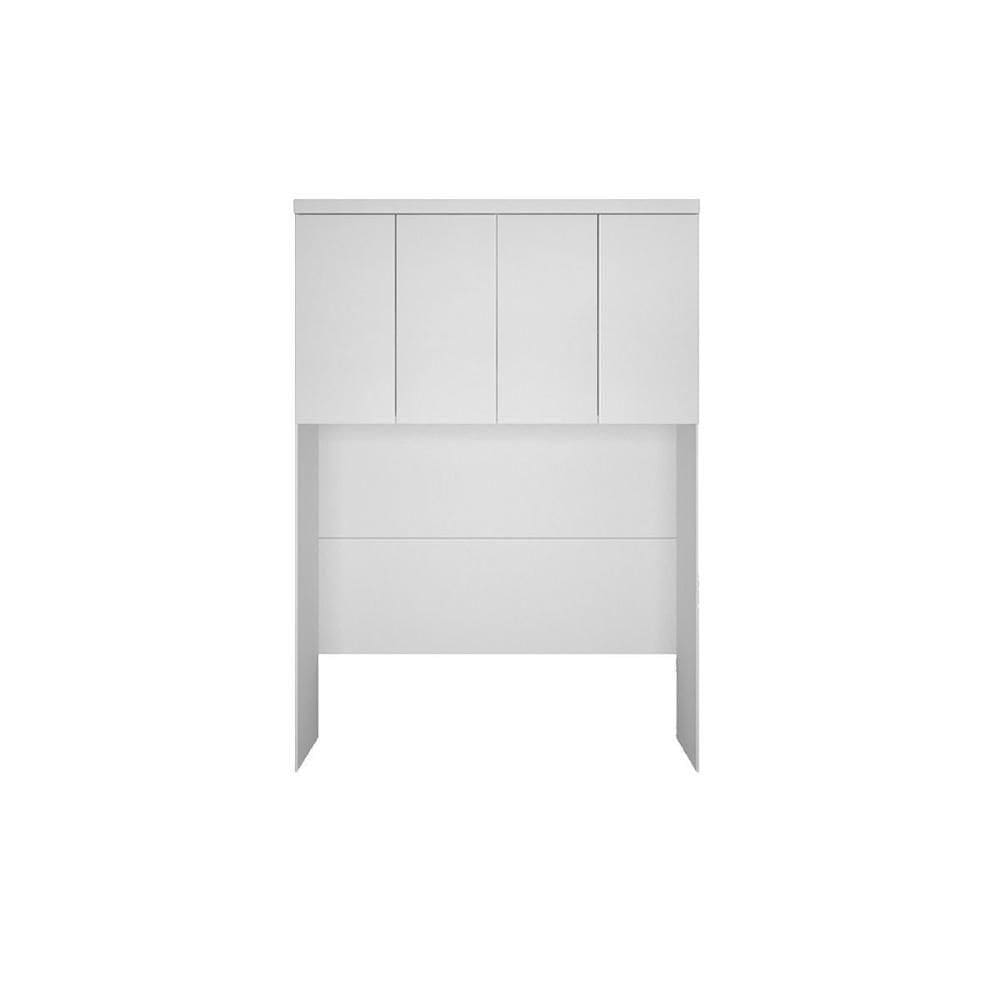 Modulado De Quarto Armário Ponte Aéreo Casal Rizon C- 4 Portas Branco - Novo Horizonte