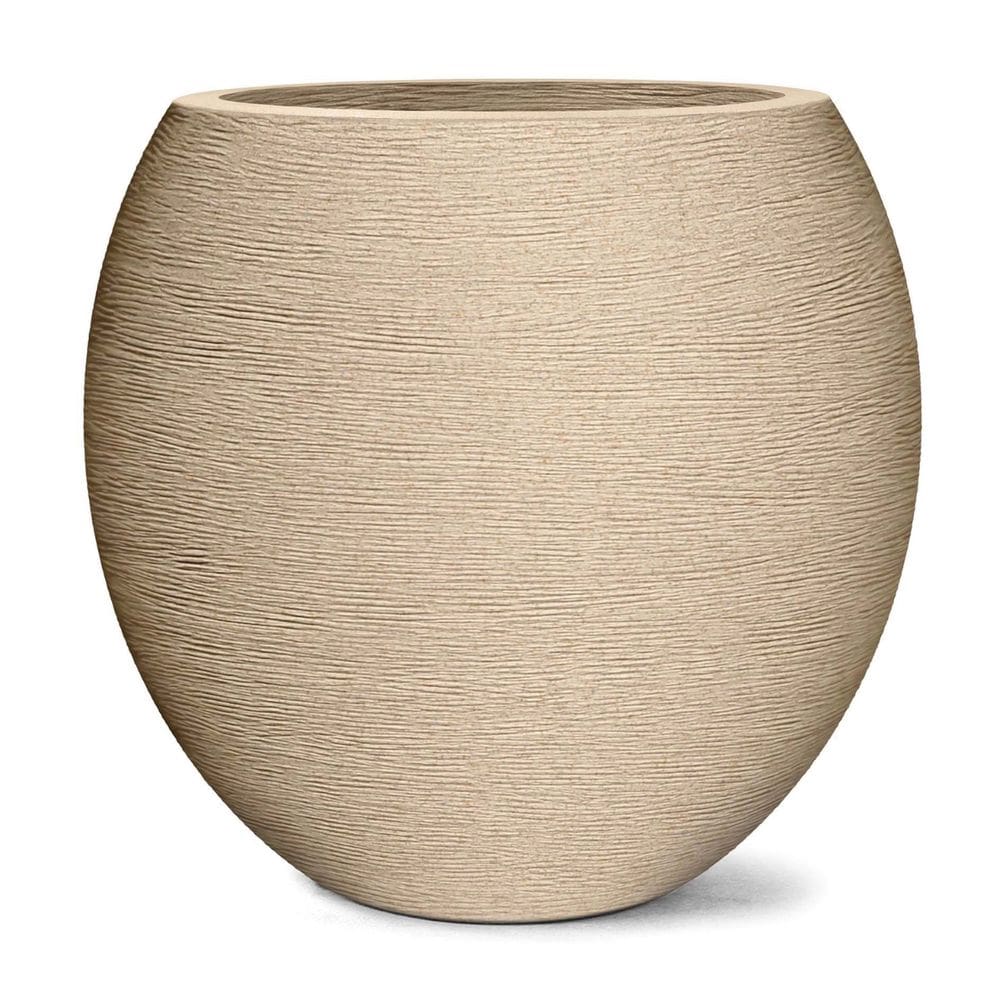 Vaso Grafiato Oval 26 (12L) Cor Areia NUTRIPLAN