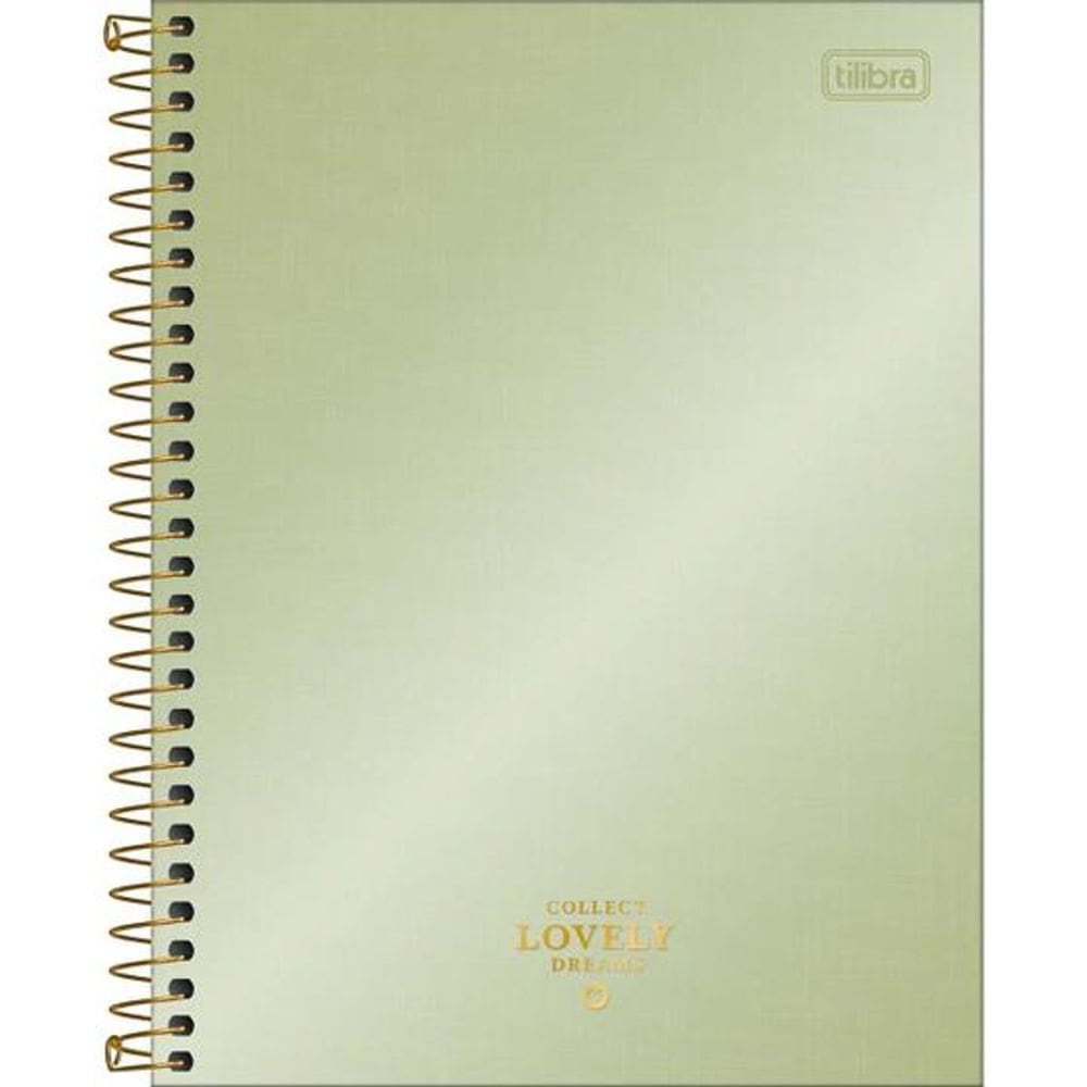 Caderno Espiral Capa Dura Colegial 10 Matérias West Village Metalizado 160 Folhas Tilibra 5598