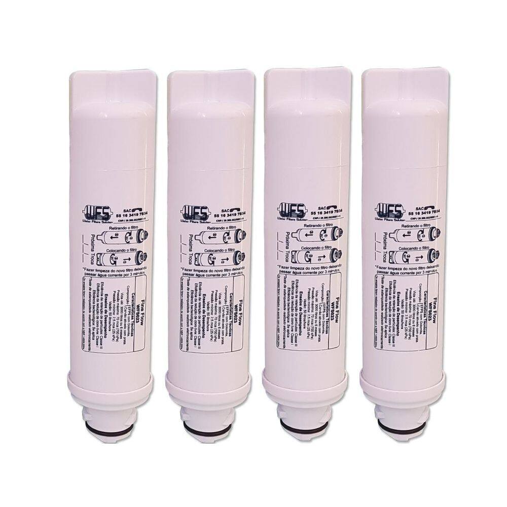 Kit 4 Filtros Refil Compatível Electrolux Purificador Pe 11