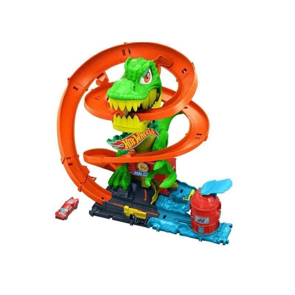 Pista Hot Wheels T-Rex Batalha Blaze - Mattel Jbm73