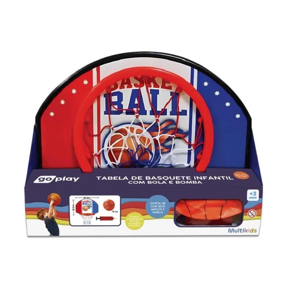 Tabela De Basquete Infantil Bola Multikids Go Play Br2323