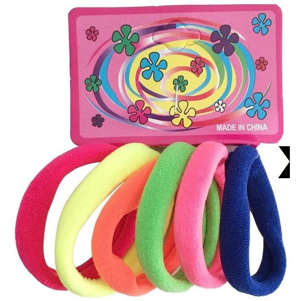 Kit 216 Elásticos Coloridos Xuxinha Para Cabelo Infantil