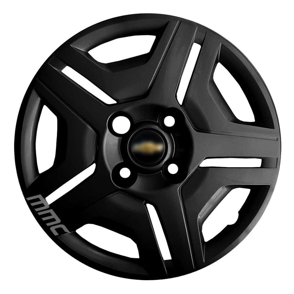1X Calota Celta Corsa Classic Aro 13 Black Com Logo 132Cb