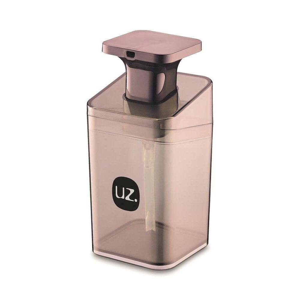 Porta Sabonete Liquido Slim Rosa Translucido De Plastico Uz