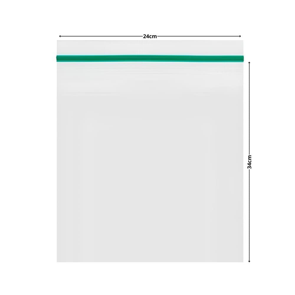 Saco 24x34cm Fecho Zip Transparente Vabene 1.000 Unidades