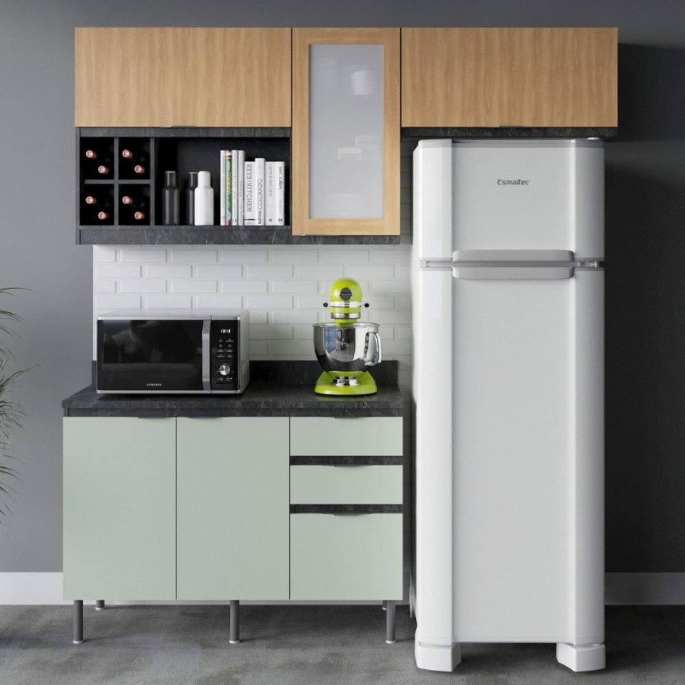 Cozinha Modulada 3 Peças com Tampo Orquídea Tecno mobili