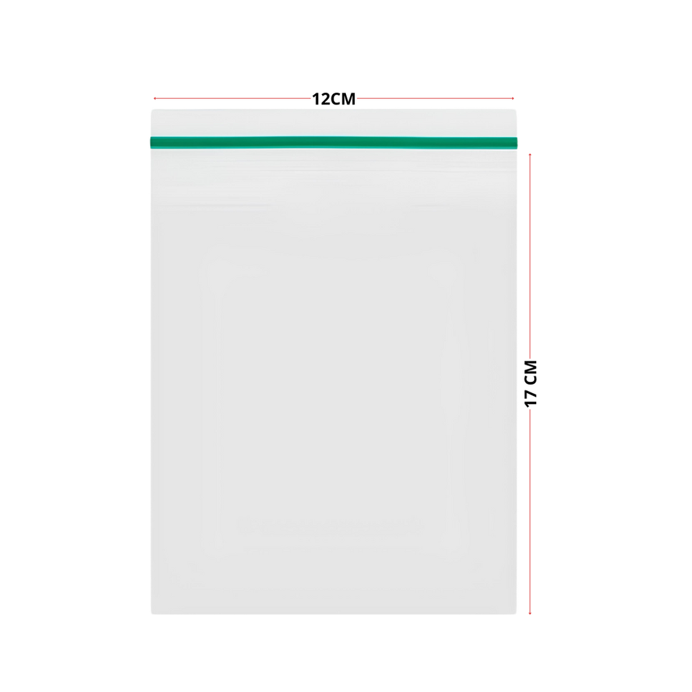 Saco 12X17cm Fecho Zip Transparente Vabene 100 Unidades