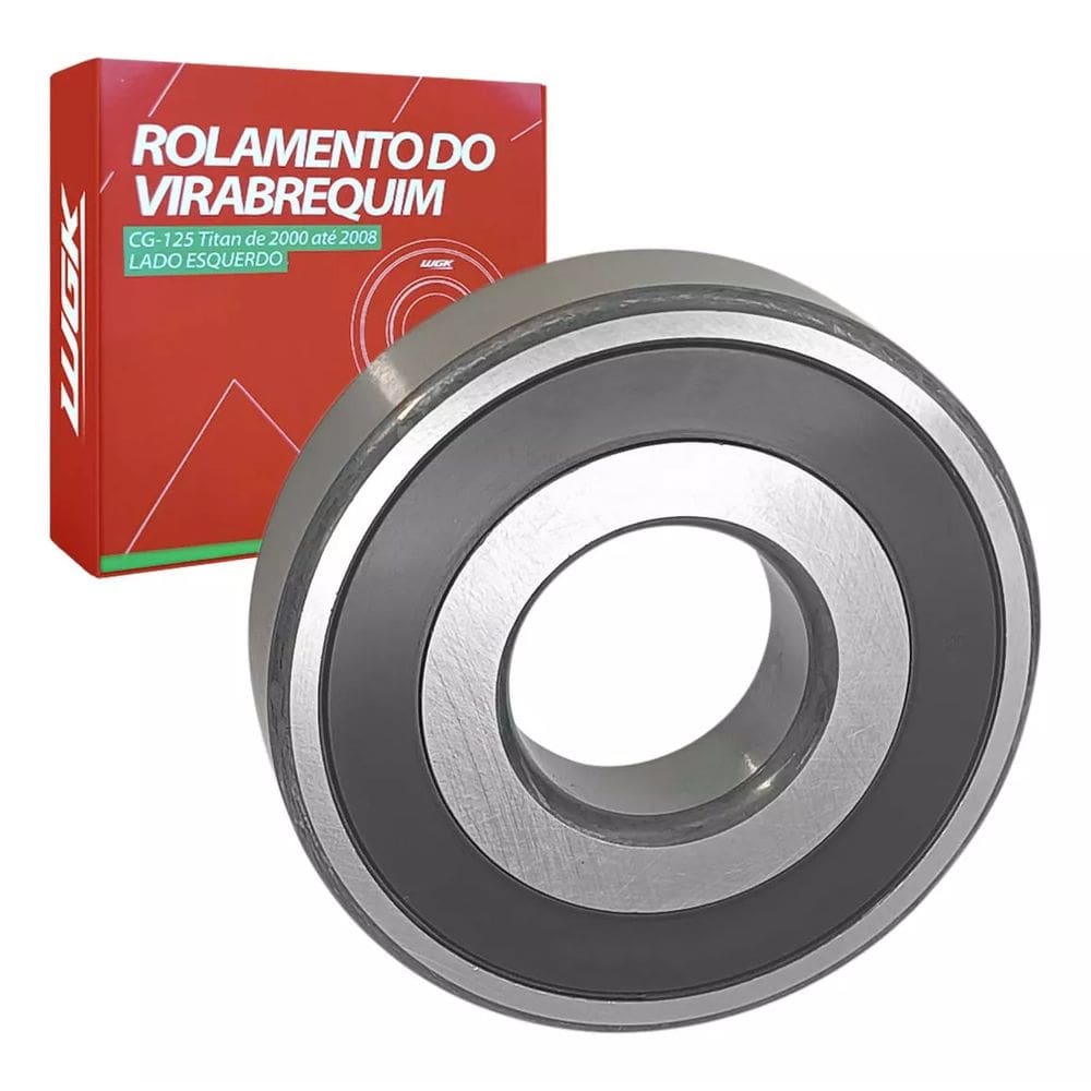 ROLAMENTO VIRABREQUIM ESQUERDO -Titan 125 KS KSE ES 2000 A 2004 Fan 125 2005 A 2008 NXR 125 Bros 2003 A 2005
