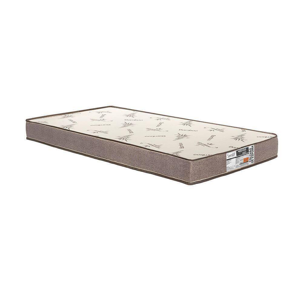 Colchão Solteiro D33 Todo Liso Sleep 88x12x188 Bege - Bege