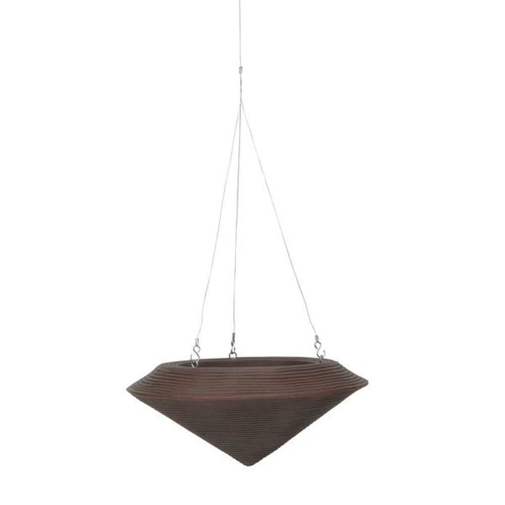 Vaso Suspenso Bali Fosco 24x18cm Granito Pedra