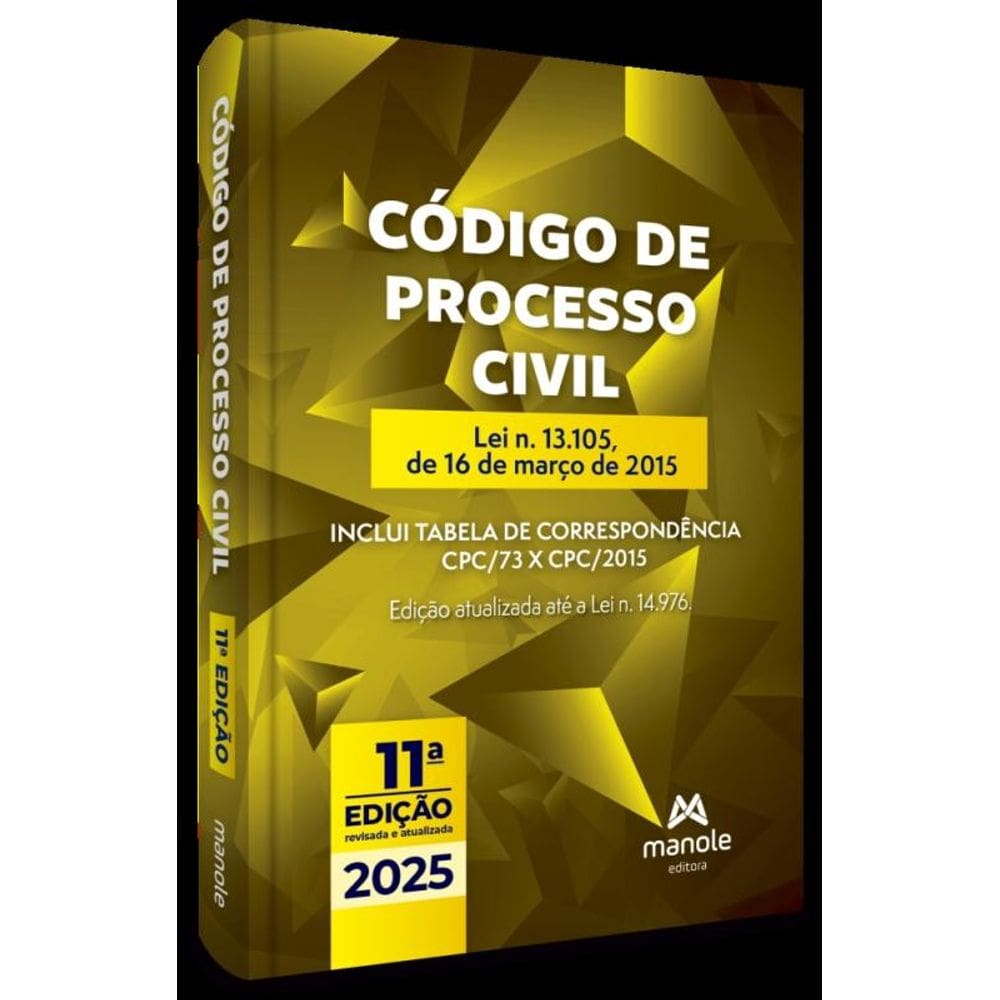 Código de Processo Civil - Lei N. 13.105, de 16 de Março de 2015 - 11Ed/25