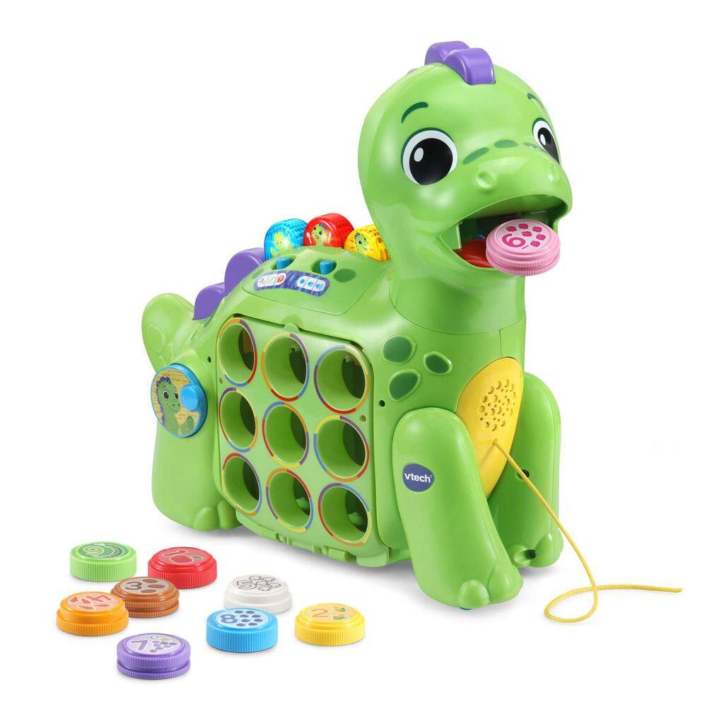 Toy VTech Chompers The Number Dino com som e luz de 1,5 a 4 anos